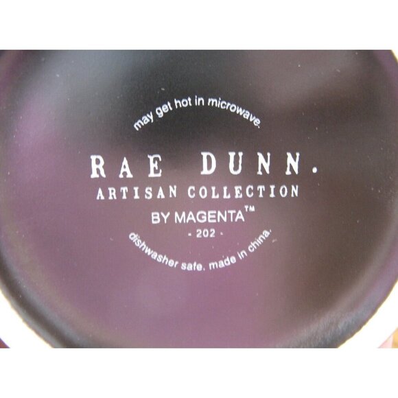 New Rae Dunn BEWARE OF DOG Black & Orange Ceramic Coffee Tea Mug Cup - Picture 9 of 9